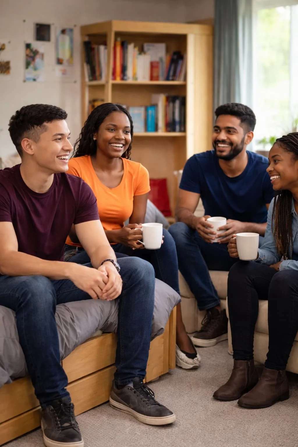 Students in university accommodation
